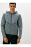 Фото #1 товара Олимпийка Nike Running Hooded Aerolayer Repel в сером цвете