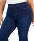 Фото #6 товара Trendy Plus Size Curvy Pull-On Flare-Leg Jeans