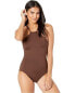 Фото #1 товара Kate Spade New York Women's 188343 Scalloped High Neck One Piece Swimsuit Size S