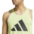 ADIDAS Run It sleeveless T-shirt Желто-зеленый, M - фото #6