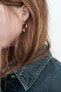Rhinestone ring earrings