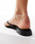 Weekday dot charm anklet in silver