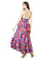 ფოტო #2 პროდუქტის Women's Ruffle Skirt Printed Gown