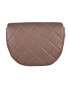 Фото #2 товара Valentino Bigs quilted crossbody saddle bag in taupe