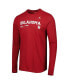 ფოტო #3 პროდუქტის Men's Crimson Oklahoma Sooners Team Practice Performance Long Sleeve T-shirt