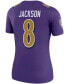 Фото #4 товара Women's Lamar Jackson Purple Baltimore Ravens Color Rush Legend Player Jersey