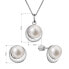 Фото #5 товара Charming Silver Jewelry Set with Genuine Pearls 29053.1B (Earrings, Chain, Pendant)