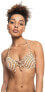 Фото #1 товара Roxy 281879 Printed Beach Classics Underwire Bralette Bikini Top , Size Small