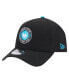 Фото #2 товара Men's Black Charlotte FC 2024 Kick Off Collection 9FORTY A-Frame Adjustable Hat