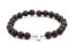 Beaded bracelet made of lava stone and hematite MINK61