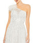 ფოტო #5 პროდუქტის Women's Embellished One Shoulder A Line Gown