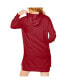 Фото #2 товара Women's Crimson Oklahoma Sooners Take a Knee Raglan Hooded Sweatshirt Dress