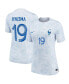 ფოტო #2 პროდუქტის Women's Karim Benzema White France National Team 2022/23 Away Breathe Stadium Replica Player Jersey