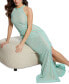 ფოტო #5 პროდუქტის Women's New Liza Lace Halter Sleeveless Gown