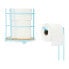Фото #2 товара Держатель для туалетной бумаги Синий Металл Бамбук 16,5 x 63,5 x 16,5 cm (4 штук)