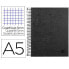 Фото #3 товара Блокнот Liderpapel A5 для школы Spiral notebook 140 листов 75 гр черный