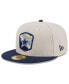Фото #3 товара Men's Stone, Navy Dallas Cowboys 2023 Salute To Service 59FIFTY Fitted Hat