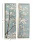 Фото #3 товара Canvas Cherry Blossom Floral Framed Wall Art with Silver-Tone Frame Set of 2, 20" x 59"