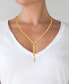 Herringbone 17" Lariat Necklace in 18k Gold-Plated Sterling Silver, Created for Macy's