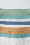 6-14 years/ pack of five checked and striped boxers