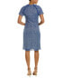 Фото #2 товара Teri Jon By Rickie Freeman Tweed Sheath Dress Women's Blue 12