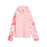 Фото #2 товара Puma Run Favorite Printed Woven Full Zip Jacket Womens Pink Casual Athletic Oute