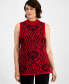 Фото #1 товара Women's Baroque Garden Mock-Neck Sweater, Created for Macy's