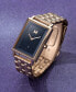 ფოტო #7 პროდუქტის Women's Signature Square Carnation Gold-Tone Stainless Steel Watch 24mm