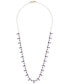 Фото #3 товара Amethyst 17" Collar Necklace (4-1/2 ct. tw.) in 14k Gold