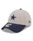 Фото #1 товара Men's Gray and Navy Dallas Cowboys The League 2Tone 9FORTY Adjustable Hat