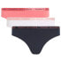 Фото #2 товара TOMMY HILFIGER Shiny Waistband Thong 3 units