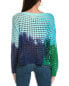 Wispr Gradient Rainbow Slouchy Silk-Blend Sweater Women's