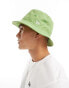 New Era logo bucket hat in green grün, L - фото #1