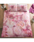 Фото #6 товара 100% Cotton Rose Bloom Print Duvet Cover Set With Matching Pillow Cases King