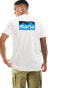 Фото #4 товара Kavu unisex short sleeve logo t-shirt in white