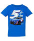 Фото #2 товара Toddler Boys and Girls Royal Kyle Larson Car T-shirt