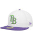Фото #4 товара Men's White Tampa Bay Rays Side Patch 59FIFTY Fitted Hat