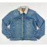 Levis Sherpa Jacket Denim Trucker Jackets Light Wash Blue