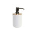 Дозатор мыла DKD Home Decor 7 x 9 x 15,5 cm Натуральный Белый полипропилен
