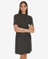 Фото #5 товара Women's Mock-Neck Jacquard Sheath Dress