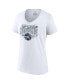 Фото #3 товара Women's White UConn Huskies 2023 NCAA Men's Basketball National Champions Confetti V-Neck T-shirt
