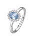 Fancy Cloud Light Blue FCL74 elegant silver ring