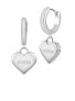 Beautiful steel earrings with hearts Falling In Love JUBE02236JWRHT/U