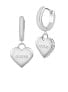 Beautiful steel earrings with hearts Falling In Love JUBE02236JWRHT/U