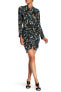 Фото #2 товара VERONICA BEARD 156345 Women's Georgina Long Sleeve Print Silk Dress Sz. 4