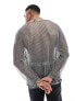 Фото #7 товара ASOS DESIGN oversized long sleeve t-shirt in open mesh