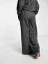 Фото #2 товара Extro & Vert Plus super wide leg trousers in slate pinstripe co-ord