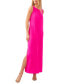 ფოტო #1 პროდუქტის Women's Round-Neck Sleeveless Side-Slit Maxi Dress