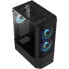 Aerocool Quantum v3 Midi-Tower, RGB, Tempered Glass - schwarz - фото #2