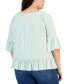 Фото #2 товара Plus Size Printed Top, Created for Macy's